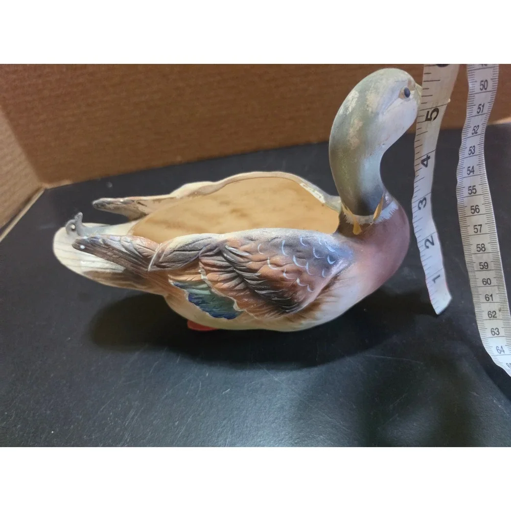 Vintage Napcoware Mallard Duck Ceramic Planter Figurine Japan *read details
